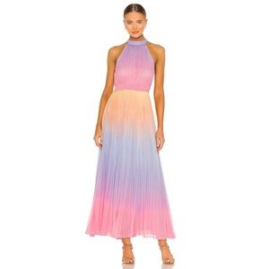 ROCOCO SAND Emi Pleat Maxi Dress Multi L